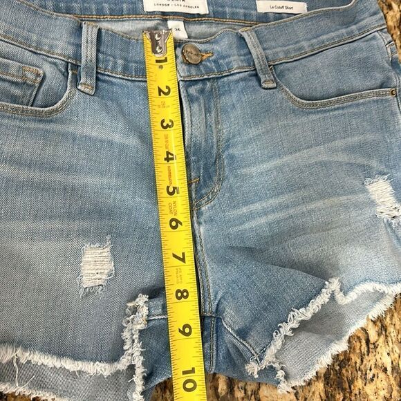 Frame Denim Distressed Mid Rise Le Cutoff Short in Taffs Size 26 - Picture 9 of 9